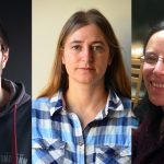 Retrato de tres investigadores
