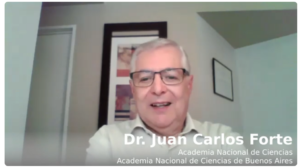 El Dr. Juan Carlos Forte, de la Academia Nacional de Ciencias y de la Academia de Ciencias de Buenos Aires